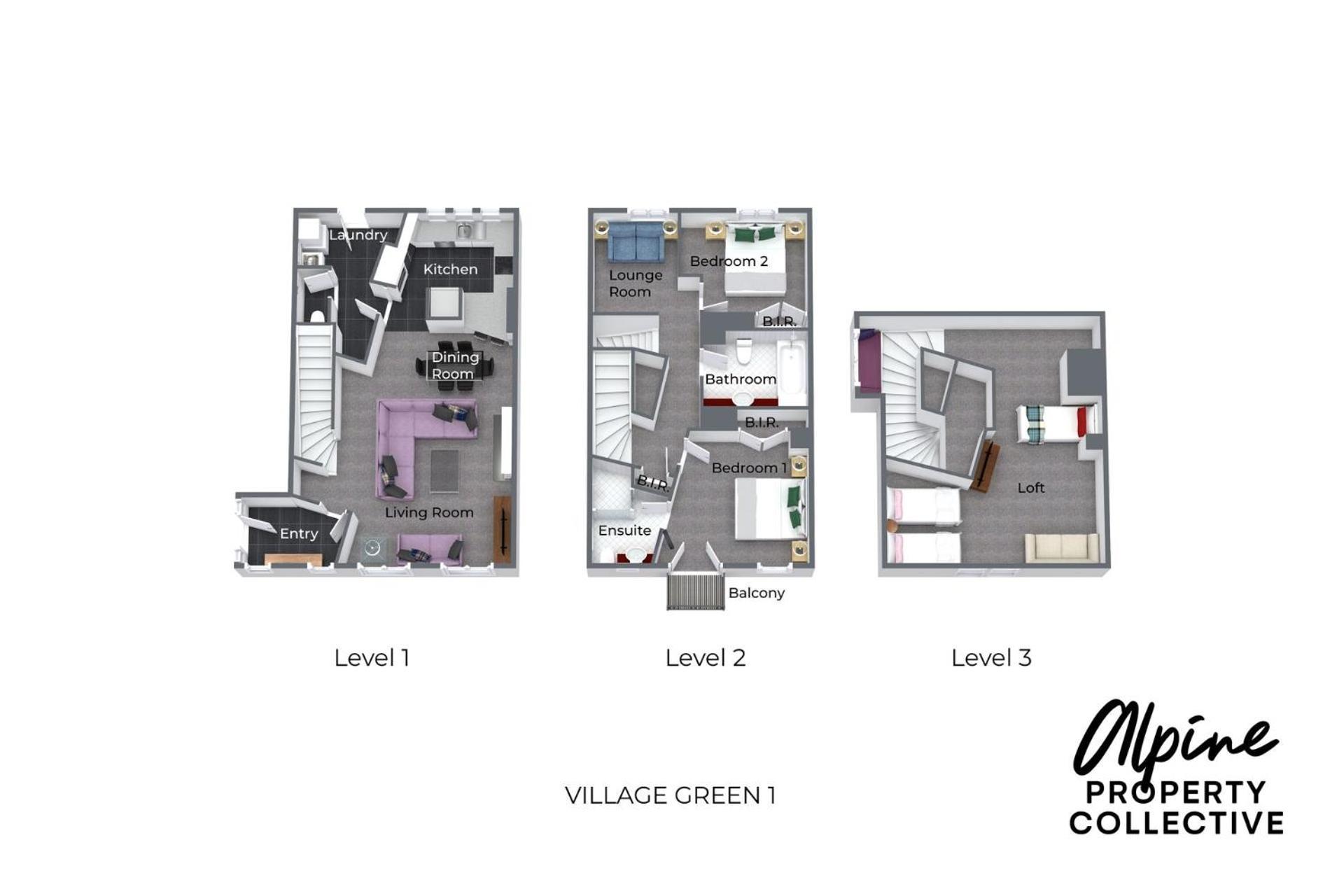 Village Green 2 Bedroom Loft Townhouse With Views Fireplace And Garage Parking Тредбо Екстериор снимка